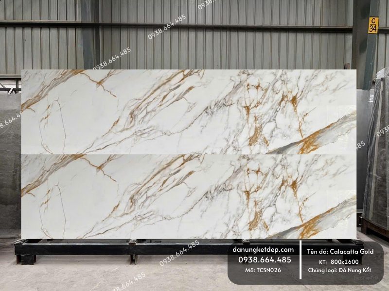 Đá nung kết Calacatta Gold