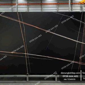 Đá nung kết đen chỉ đỏ nhám