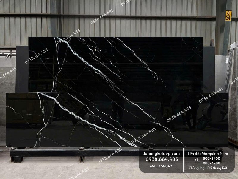 Đá nung kết Marquina Nero