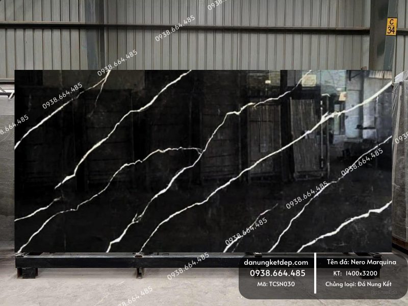Đá nung kết Nero Marquina